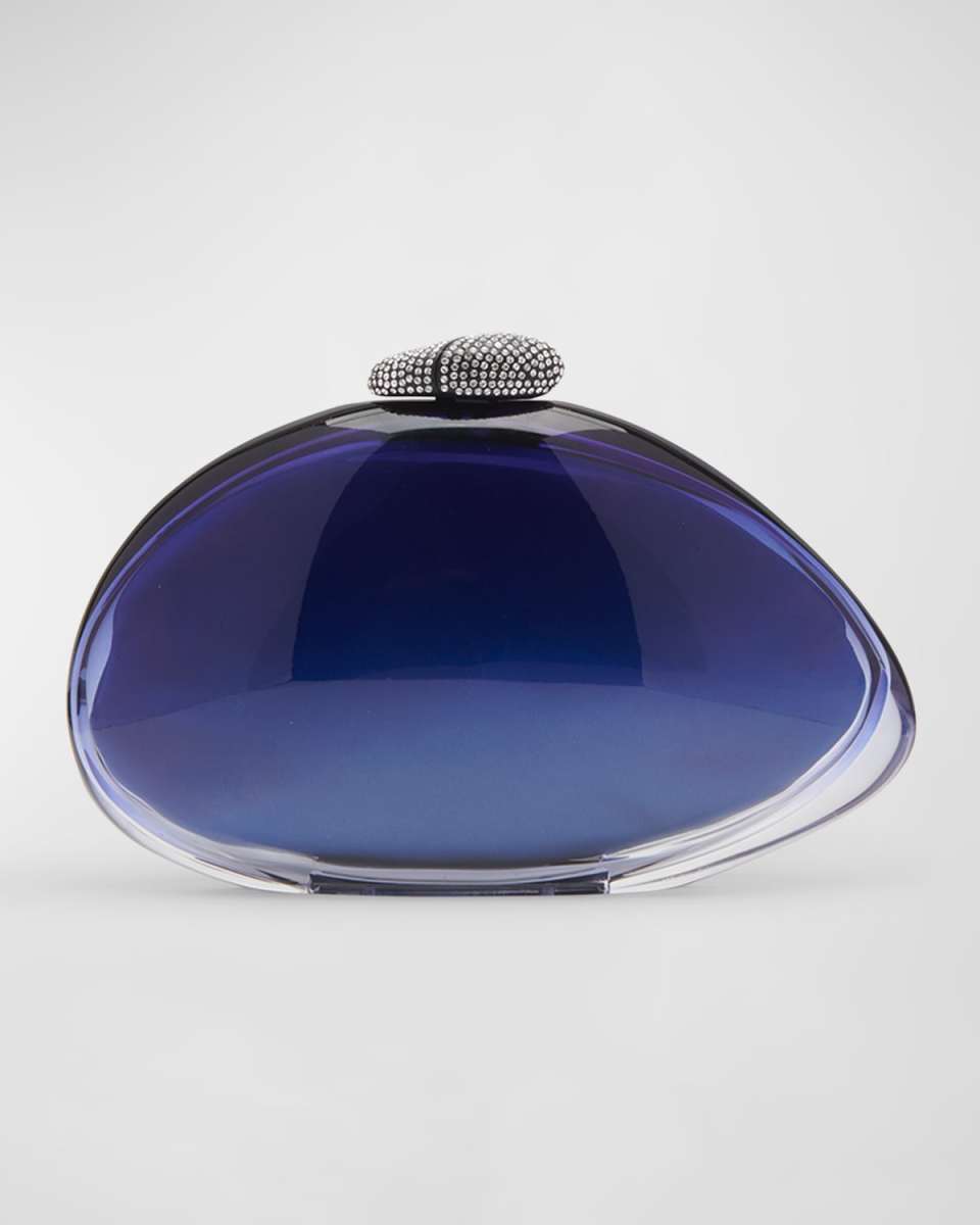 Ariel Clear Silk Clutch Bag